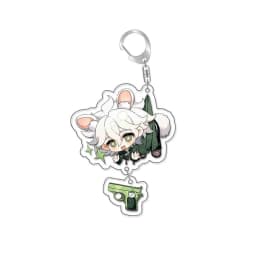 Monokuma Danganronpa Naegi Makoto Anime Keychain Cartoon Model Acrylic Keyring Bag Accessory Cute Gift