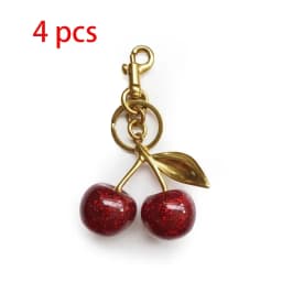 Crystal Cherry Pendants for Women Handbag Coach Bags Shoulder Bags Keychain Fashion Accessory