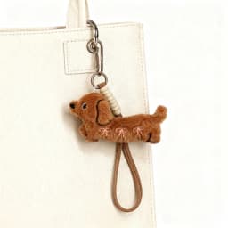 Backpack Accessory Sweet Little Dog Pendant Lipstick Dog Decorations Rearview Mirror Accessory Cute School Shopping
