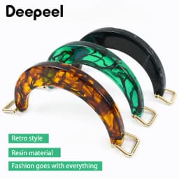 1/2Pcs 11.2cm Resin Women's Bag Handle Amber Acrylic Plastic Handles for Handbag Purse Frame DIY Handmade Craft Bags Accessories
