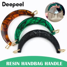 1/2Pcs 11.2cm Resin Women's Bag Handle Amber Acrylic Plastic Handles for Handbag Purse Frame DIY Handmade Craft Bags Accessories