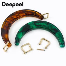 1/2Pcs 11.2cm Resin Women's Bag Handle Amber Acrylic Plastic Handles for Handbag Purse Frame DIY Handmade Craft Bags Accessories