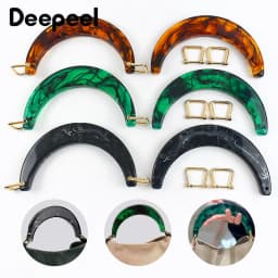 1/2Pcs 11.2cm Resin Women's Bag Handle Amber Acrylic Plastic Handles for Handbag Purse Frame DIY Handmade Craft Bags Accessories