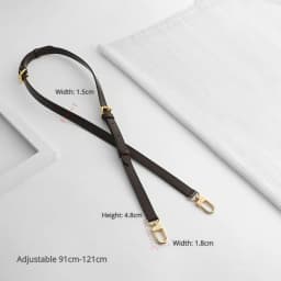 Checkerboard Shoulder Strap For Women Bag Durable Fashion Top Layer Cowhide Leather Crossbody Bag Strap Bag Accessories