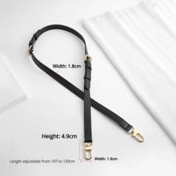 Checkerboard Shoulder Strap For Women Bag Durable Fashion Top Layer Cowhide Leather Crossbody Bag Strap Bag Accessories