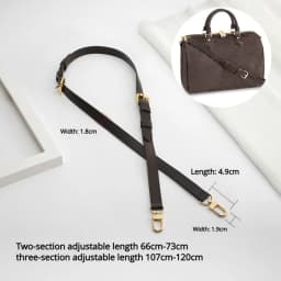 Checkerboard Shoulder Strap For Women Bag Durable Fashion Top Layer Cowhide Leather Crossbody Bag Strap Bag Accessories
