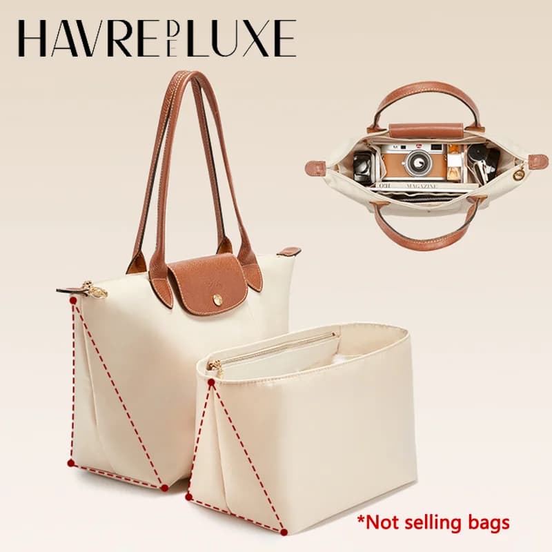 Bag organizer insert for Longchamp bag nylon storage durable bag support storage inner modification bag accessories