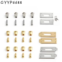 3/10Sets Silver/Gold Stainless Steel Rectangle Eyelets Screws For Handbag Shoulder Bags Lock DIY Hardware Repair Fix Accessories