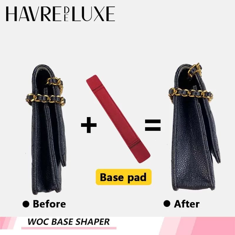 Base Shaper for WOC Handbag Purse Bottom Insert for Wallet on Chain Bags WOC Shaper Felt Bag Shaper Saver WOC Base Shaper