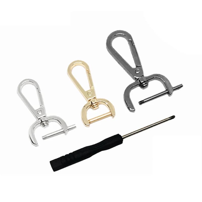 1PC DIY Metal Detachable Snap Hook Trigger Clips Buckles For Leather Craft Bag Strap Buckles Handle Shoulder Webbing
