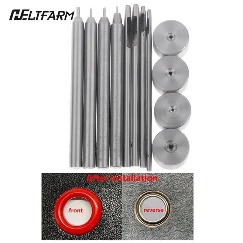 3PCS Mini Eyelets Grommet Installation Punching Tools For 1.5mm 2mm 2.5mm Holes Dollhouse Clothing DIY Parts Accessories