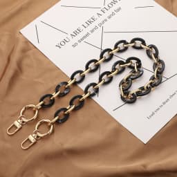 40/60CM Women Acrylic Bag Chains Detachable Resin Chain Shoulder Bag Strap Handheld Bag Chain Fishbone Chain Multiple Colors