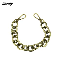 1 Piece About 30 CM O Type Replacement Short Metal Chain For Handbag DIY Bag Strap Accessories Bronze/Silver/Gold/Gun Black