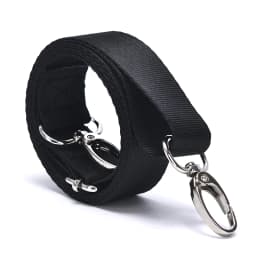 1pcs Black Adjustable Nylon Shoulder Bag Belt Replacement Laptop Crossbody Camera Strap 120x2.5cm
