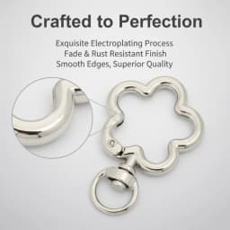 5-100pcs Flower Metal Lobster Claw Clasps Swivel Lanyards Trigger Snap Hooks Strap Connectors for Bag Key Chains Jewelry Making