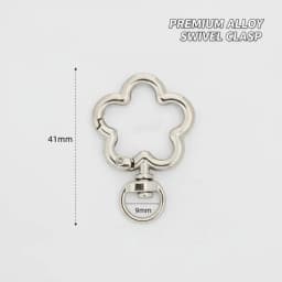 5-100pcs Flower Metal Lobster Claw Clasps Swivel Lanyards Trigger Snap Hooks Strap Connectors for Bag Key Chains Jewelry Making