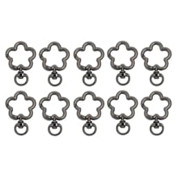 5-100pcs Flower Metal Lobster Claw Clasps Swivel Lanyards Trigger Snap Hooks Strap Connectors for Bag Key Chains Jewelry Making