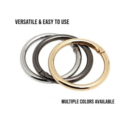 5-30pcs O Rings Metal Bag Buckles 16-38mm Openable Spring Clasp Carabiner Clip Snap Hook Keychain for DIY Handbag Accessories