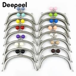 1/2/5/10Pcs 16.5cm Metal Frame Kiss Clasp Lock Silver Embossed Bag Handle for Handbag Purse DIY Sewing Wallet Bracket Accessory