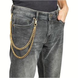 Punk Waist Chain Wallet Chain for Men Women Long Pocket Keychain with Lobster Clasps for Keys Jeans Pants Belt