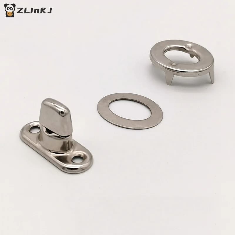 5/10/20 Sets Screw Base Snaps Turn Button Boat Cover Enclosure Eyelet Canvas Snap Fastener Silver