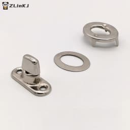 5/10/20 Sets Screw Base Snaps Turn Button Boat Cover Enclosure Eyelet Canvas Snap Fastener Silver