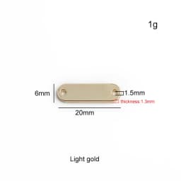 50-200PCS 20x6mm,30x19mm Oval Metal Double Holes Sewing Plate For DIY Pendant Bags Clothes Custom Brand Logo Tags Blank Label