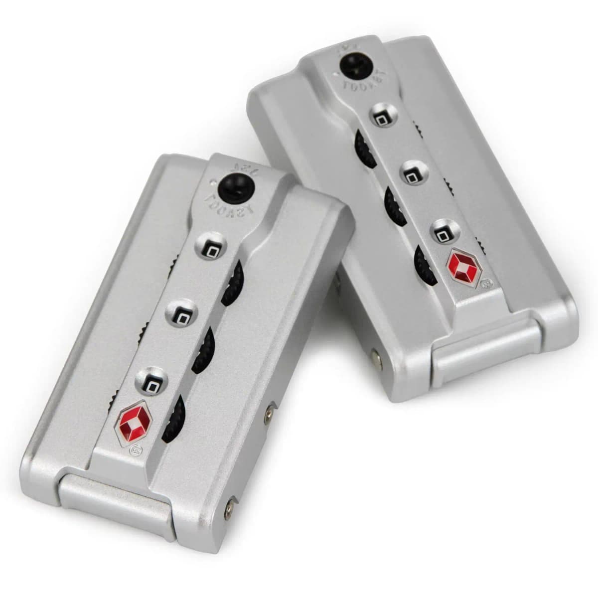 2Pcs Luggage Customs Locks TSA007 Authentication Security Lock Suitcase Replacement Password Lock for 3 Digit Self-Setting Lock