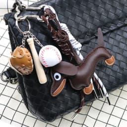 New Cartoon Personalized Keychain Bag Pendant Series Sausage Dog Shaped Bag Hanging Decoration For Gift