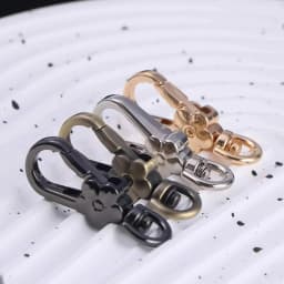 5pcs Handbags Clasps Handle Flower Lobster Metal Clasps Swivel Trigger Clips Snap Hooks Bag Key Rings Keychains Bag Accessories