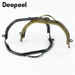 Meetee 1/2/4Pcs 13cm Metal Bag Handle Women's Purse Frame Kiss Clasp Handmade Sewing Brackets DIY Bags Handles Accessories