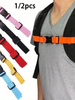 Backpack Chest Strap With Quick Release Buckle, Backpack Strap With Fastening Front Buckle, Suitable For Luggage Tag Bag Accesso