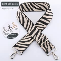 SUZAOZHE Ladies Zebra Print Shoulder Strap Waist Bag Canvas Bag Shoulder Crossbody Bag DIY Adjustable Accessory Bag