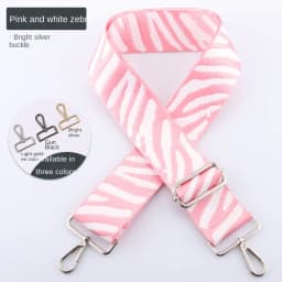 SUZAOZHE Ladies Zebra Print Shoulder Strap Waist Bag Canvas Bag Shoulder Crossbody Bag DIY Adjustable Accessory Bag