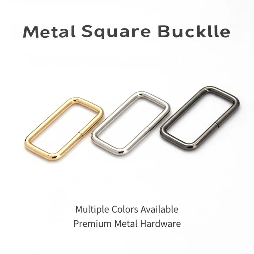 10-50pcs Rectangle Metal Buckles 13-38mm O Ring Webbing Belt Leather Rings Clasp Handbag Strap Clip Adjuster Hook Accessories