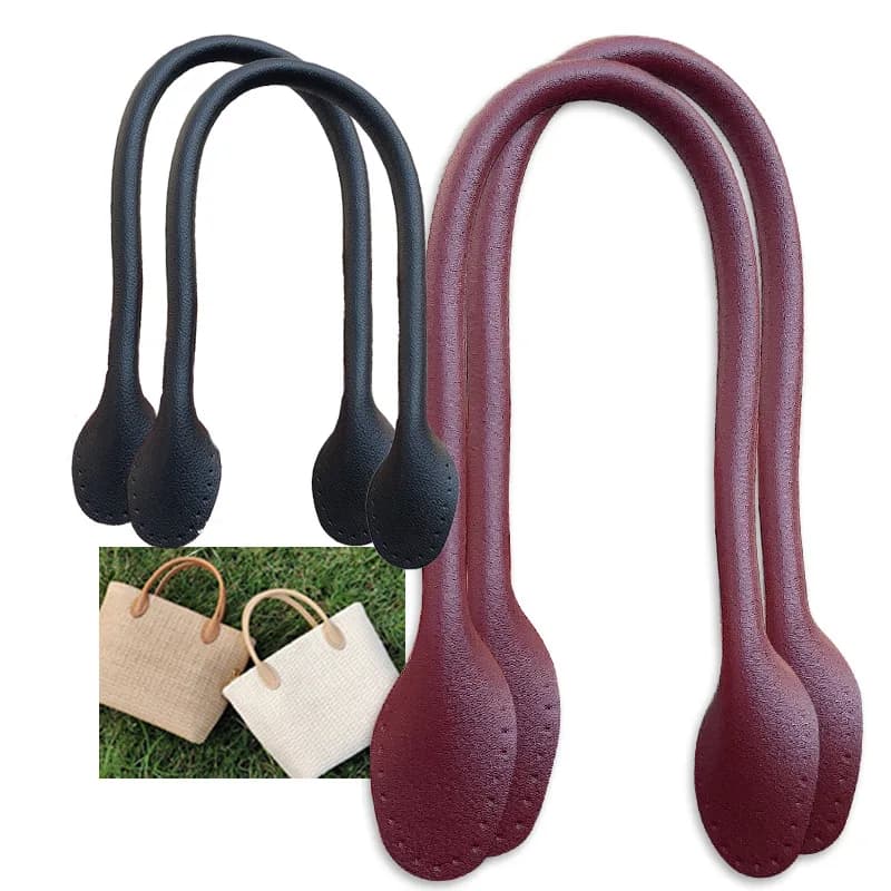 32cm Bag Handle Leather Handle Bag Accessories Hand-woven Bag Short Hand-held Pinhole Can Be Sewn