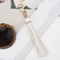 Boho Handmade Keychain for Women Bag Pendant Jewelry Multilayer Velvet Strap Tassel Shell Key Chain Car Hangging Accessories