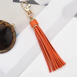 Boho Handmade Keychain for Women Bag Pendant Jewelry Multilayer Velvet Strap Tassel Shell Key Chain Car Hangging Accessories