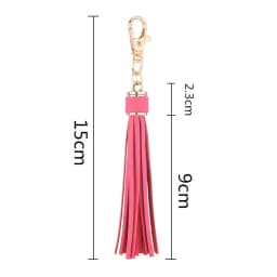 Boho Handmade Keychain for Women Bag Pendant Jewelry Multilayer Velvet Strap Tassel Shell Key Chain Car Hangging Accessories