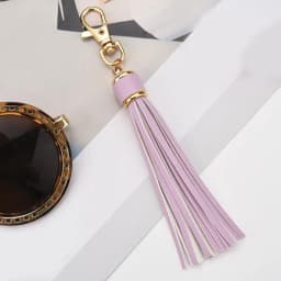 Boho Handmade Keychain for Women Bag Pendant Jewelry Multilayer Velvet Strap Tassel Shell Key Chain Car Hangging Accessories