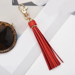 Boho Handmade Keychain for Women Bag Pendant Jewelry Multilayer Velvet Strap Tassel Shell Key Chain Car Hangging Accessories
