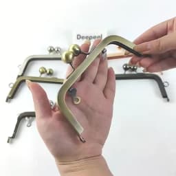 1/2/3/5Pcs Deepeel 14cm Metal Handle Handbag Frame Kiss Clasp Purse Woven Bags Sewing Brackets Handmade DIY Hardware Accessories