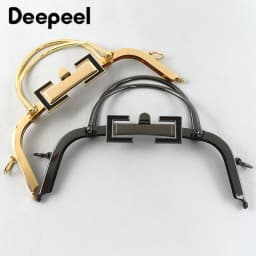 1Pc Deepeel 20.5cm Metal Bag Handles Women's Purse Frame Kiss Clasp Handbag Lock Buckle Coin Wallet DIY Handmade Accessories