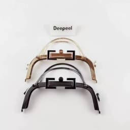 1Pc Deepeel 20.5cm Metal Bag Handles Women's Purse Frame Kiss Clasp Handbag Lock Buckle Coin Wallet DIY Handmade Accessories