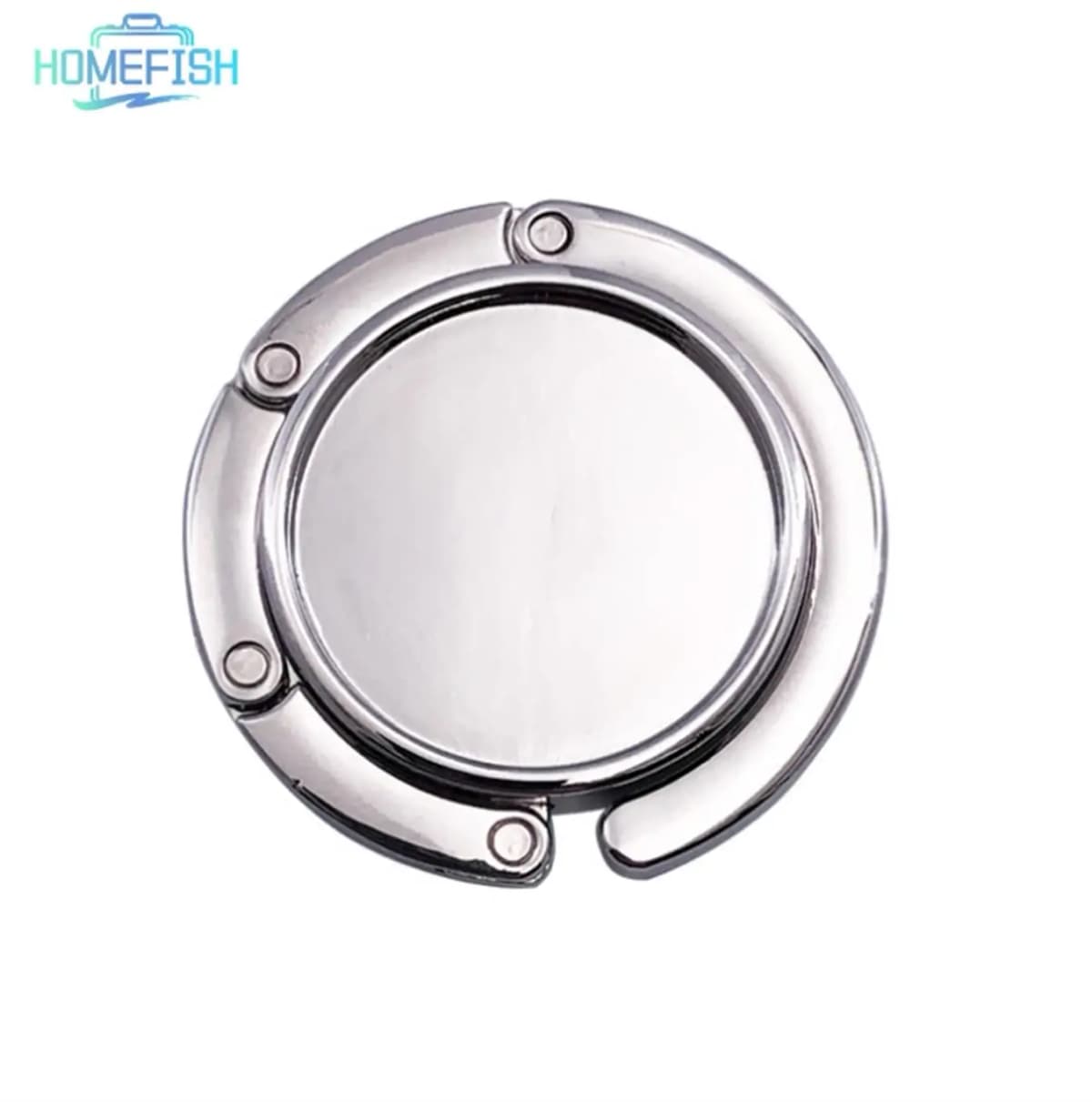 HOMEFISH Foldable Alloy Bag Hook, Portable Desktop Purse Hanger, 1 Piece