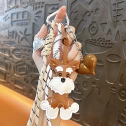Cartoon Dog Keychains For Women Y2k Bag Pendant Couple Car Key Chains Jewelry Gift Decoration Accessories