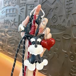 Cartoon Dog Keychains For Women Y2k Bag Pendant Couple Car Key Chains Jewelry Gift Decoration Accessories