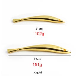 2/4/10PCS K Gold 21/27CM Metal Fish HandlesFor Women Making Handbag Handles Purse Frame Shoulder DIY Handmade Bags Accessories