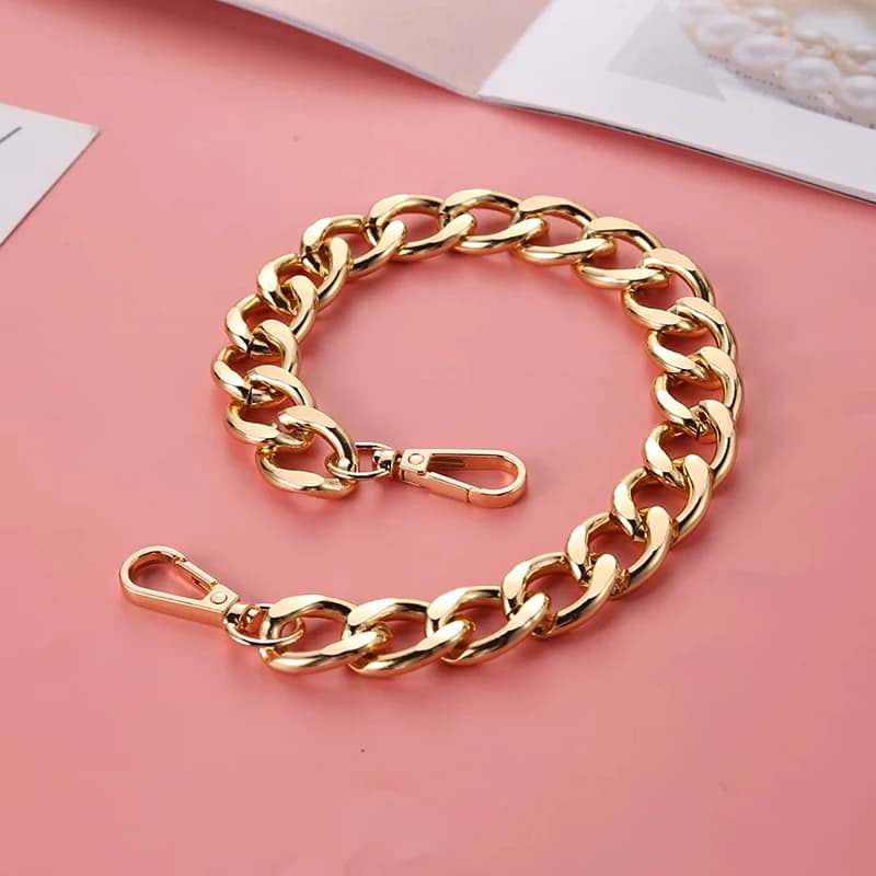 40cm Thick Chain Replacement Women Bag Handles Shoulder Strap DIY Bag Part Accessories