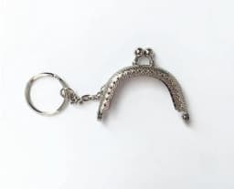 KISSDIY 20PCS 5CM Antique Bronze Silver Golden Metal Coin Purse Frames With Keyring Bag Handle Kiss Clasp DIY Bag Accessories